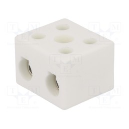 10 pcs : 80732516 - Terminal block, screw terminal, 16mm2, 450V, 76A, ways: 2, H: 22mm