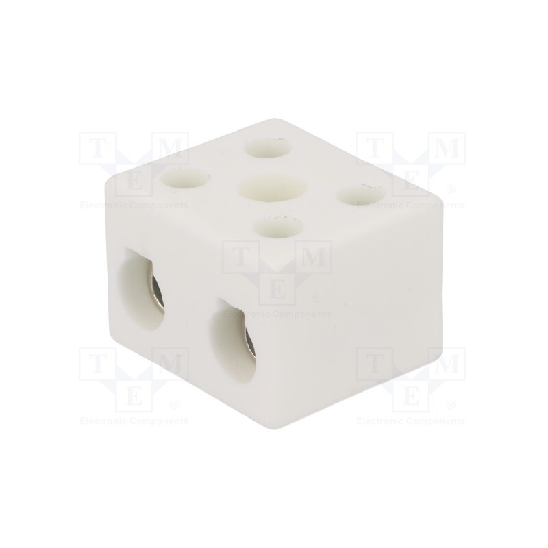 10 pcs : 80732516 - Terminal block, screw terminal, 16mm2, 450V, 76A, ways: 2, H: 22mm