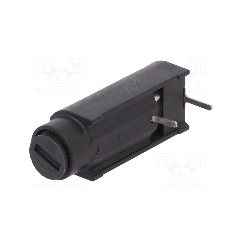 10 pcs : 31.3551 - Fuse holder, cylindrical fuses, THT, 5x20mm, -40÷85°C, 10A, black