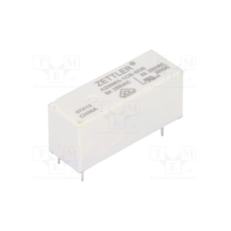 10 pcs : AZ6963-1CB-5DE - Relay: electromagnetic, SPDT, Ucoil: 5VDC, 8A, 8A/250VAC, 8A/30VDC