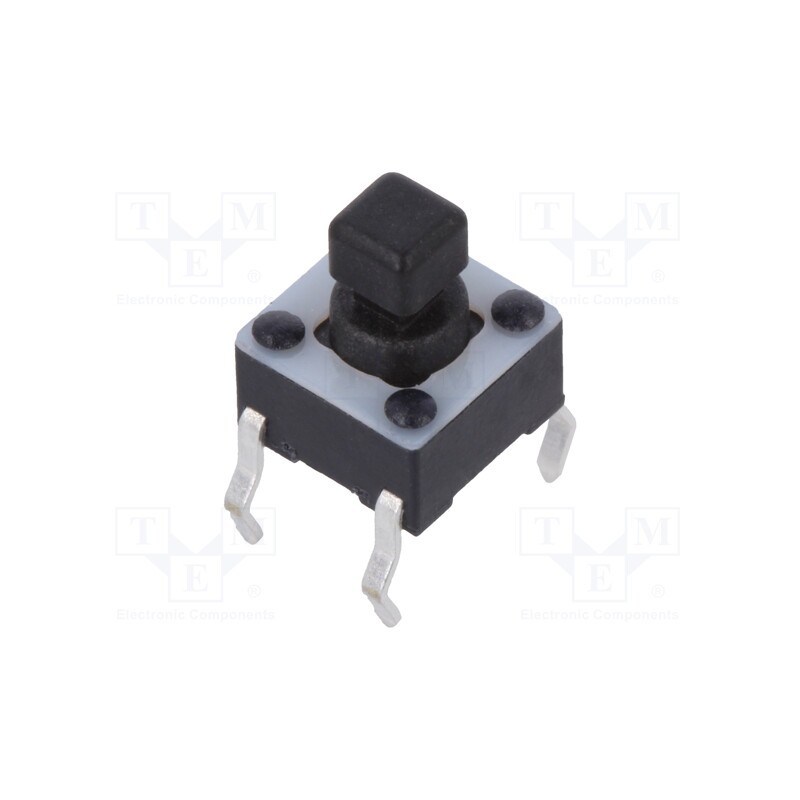 10 pcs : TL1105SPF160Q - Microswitch TACT, SPST-NO, Pos: 2, 0.05A/12VDC, THT, 1.57N, 6x6x4mm