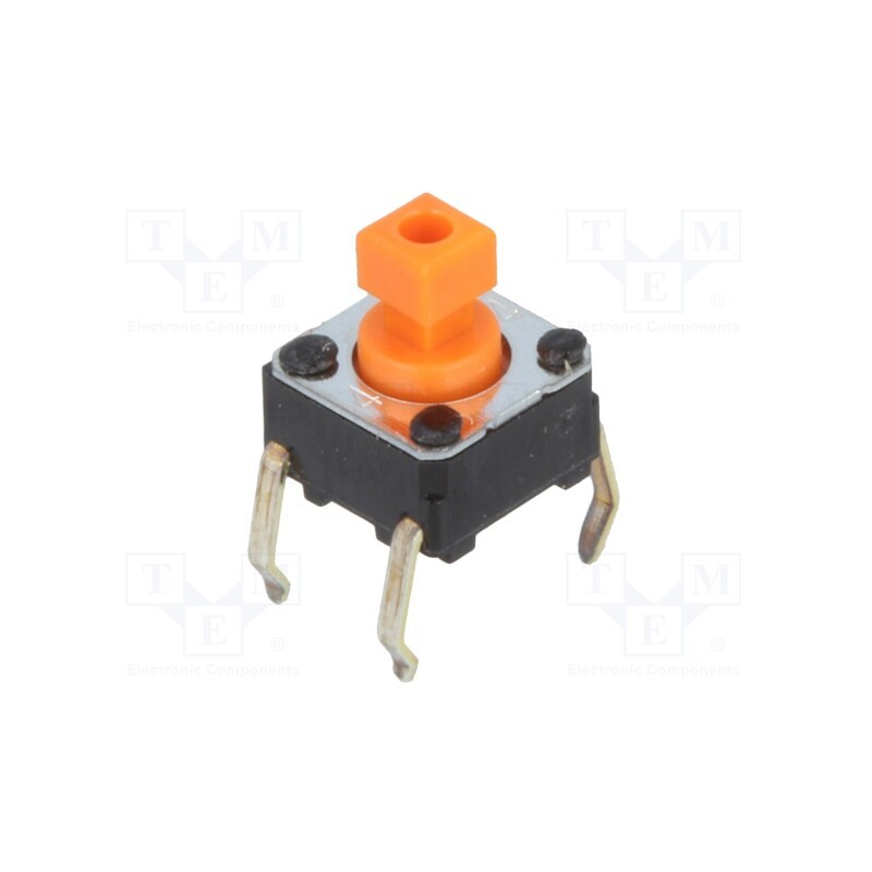 10 pcs : B3F-1055 - Microswitch TACT, SPST-NO, Pos: 2, 0.05A/24VDC, THT, none, 2.55N