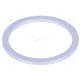 10 pcs : DIN 7603-AL-42-49-A - Gasket, aluminium, Thk: 2mm, Øint: 42mm, Øout: 49mm, DIN 7603