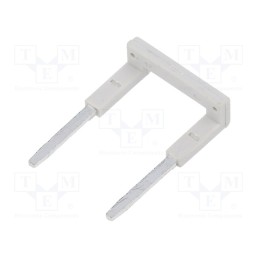 10 pcs : ZGZP80-2 GY - Connection bridge, 10A, 250VAC, Electr.connect: Push-in, grey