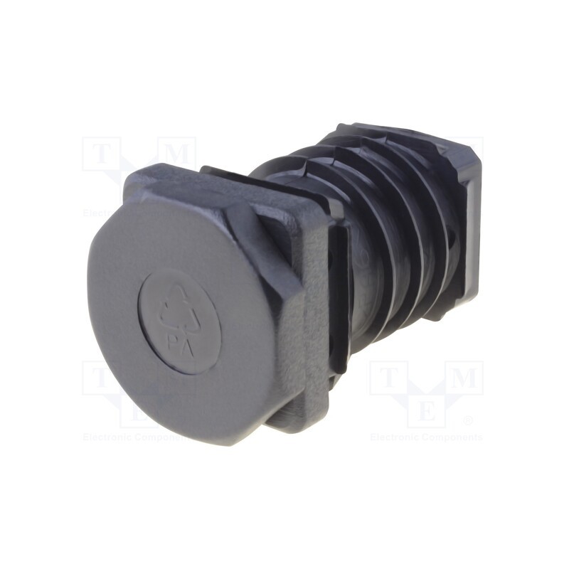 10 pcs : 430426 - Plugs, for profiles, Body: black, H: 26mm, Mat: polyamide, L: 30mm