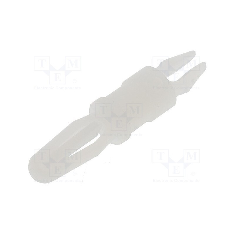 50 pcs : LMSP-4-01 - PCB distance, polyamide, L: 6.4mm, snap fastener, natural, UL94V-2