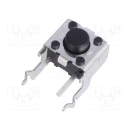 10 pcs : B3F-3120 - Microswitch TACT, SPST-NO, Pos: 2, 0.05A/24VDC, THT, none, 0.98N