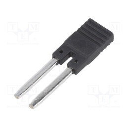 10 pcs : ZGZP-2 BK - Connection bridge, 10A, 250VAC, Electr.connect: Push-in, black