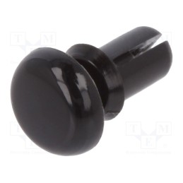 50 pcs : 8G4012.6X3.0B - Rivet, polyamide, L.rivet: 4.2mm, Panel cutout diam: 2.7mm, black
