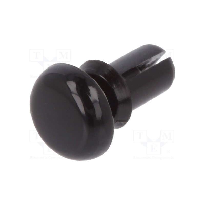 50 pcs : 8G4012.6X3.0B - Rivet, polyamide, L.rivet: 4.2mm, Panel cutout diam: 2.7mm, black