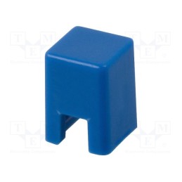10 pcs : B32-1040 - Button, push-in, 5.5mm, -25÷70°C, square, blue, 4x4mm