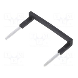 10 pcs : ZGZP4-2 BK - Connection bridge, 10A, 250VAC, Electr.connect: Push-in, black