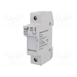 10 pcs : 485001 - Fuse holder, cylindrical fuses, 8x31mm, for DIN rail mounting