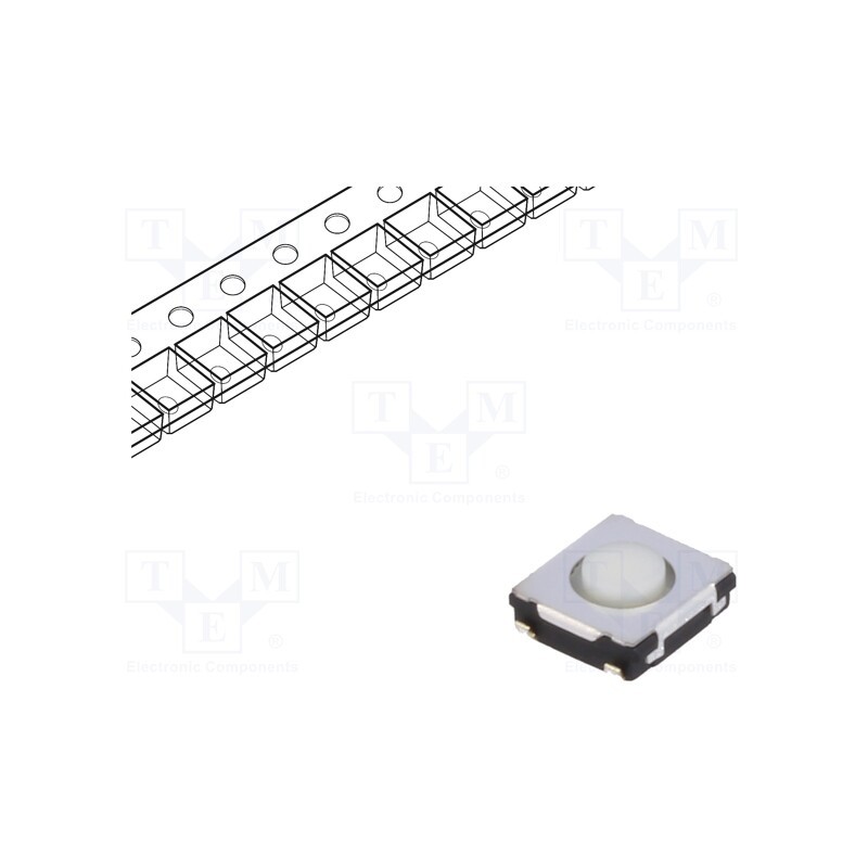 10 pcs : EVQQ2H02W - Microswitch TACT, SPST, Pos: 2, 0.02A/15VDC, SMT, none, 1N, 2.5mm
