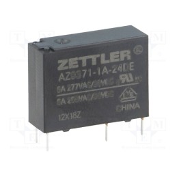 10 pcs : AZ9371-1A-24DE - Relay: electromagnetic, SPST-NO, Ucoil: 24VDC, 5A, 5A/277VAC, PCB
