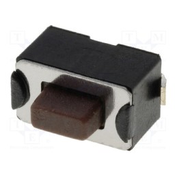 10 pcs : - Microswitch TACT, SPST-NO, Pos: 2, 0.05A/12VDC, SMT, none, 1.6N