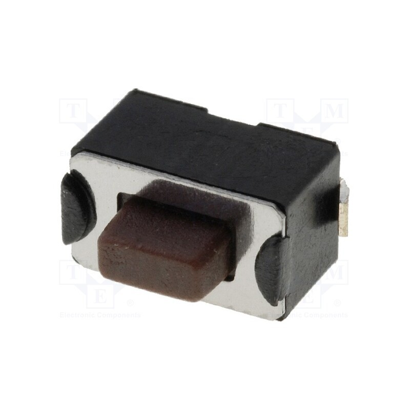 10 pcs : - Microswitch TACT, SPST-NO, Pos: 2, 0.05A/12VDC, SMT, none, 1.6N