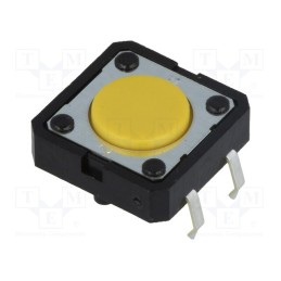 10 pcs : B3F-4005 - Microswitch TACT, SPST-NO, Pos: 2, 0.05A/24VDC, THT, none, 2.55N