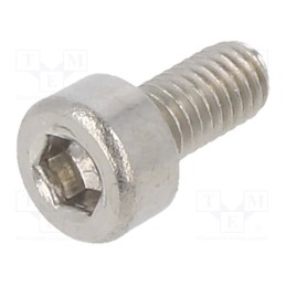 500 pcs : M3X6/D912-A4 - Screw, M3x6, 0.5, Head: cheese head, hex key, HEX 2,5mm, DIN 912