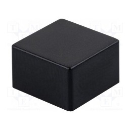 10 pcs : B32-1210 - Button, push-in, 5.5mm, -25÷70°C, square, black, 9x9mm