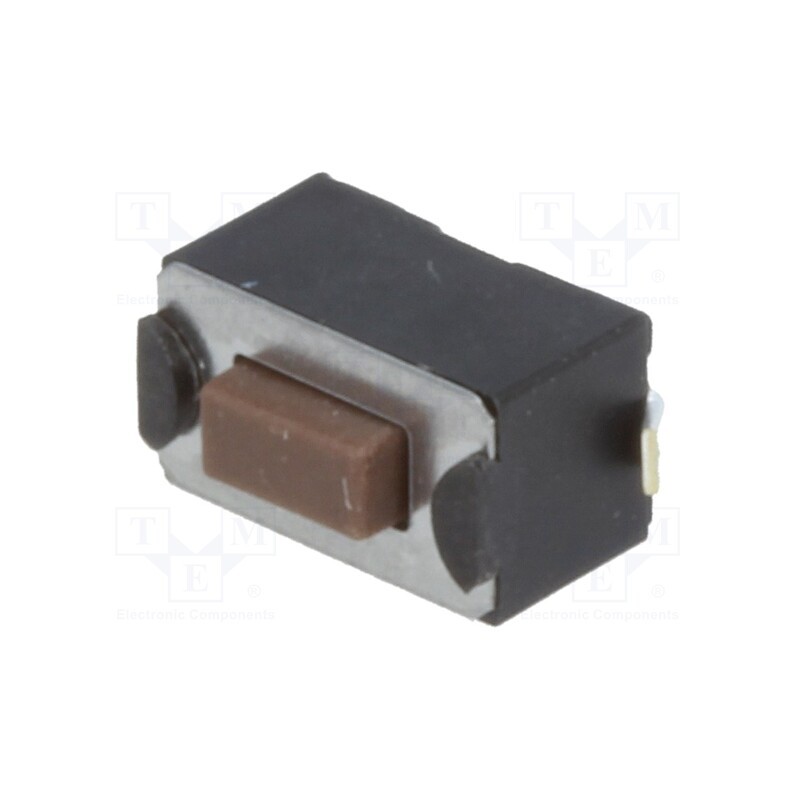 10 pcs : - Microswitch TACT, SPST-NO, Pos: 2, 0.05A/12VDC, SMT, none, 1.6N