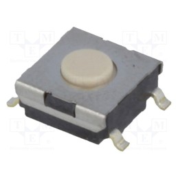 10 pcs : B3FS-1002 - Microswitch TACT, SPST-NO, Pos: 2, 0.05A/24VDC, SMT, none, 1.47N