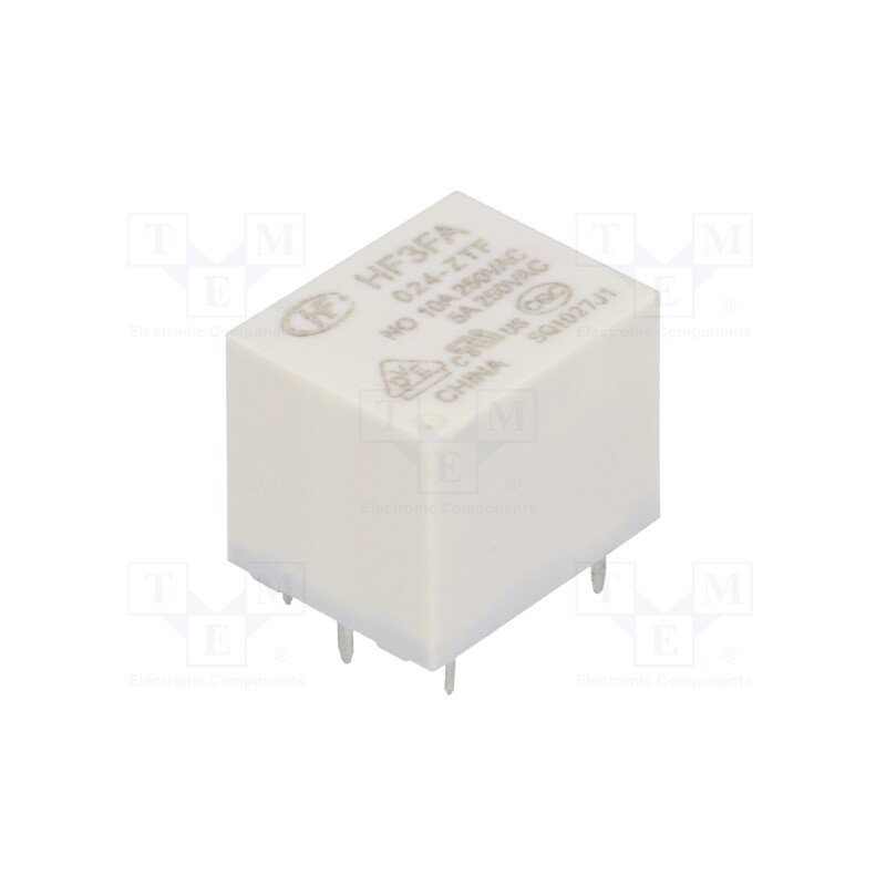 10 pcs : HF3FA/024-ZTF - Relay: electromagnetic, SPDT, Ucoil: 24VDC, 10A, 10A/277VAC, PCB