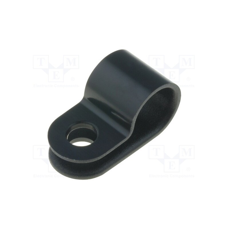 50 pcs : 211-60003 - Fixing clamp, Cable P-clips, ØBundle : 8mm, W: 10mm, polyamide