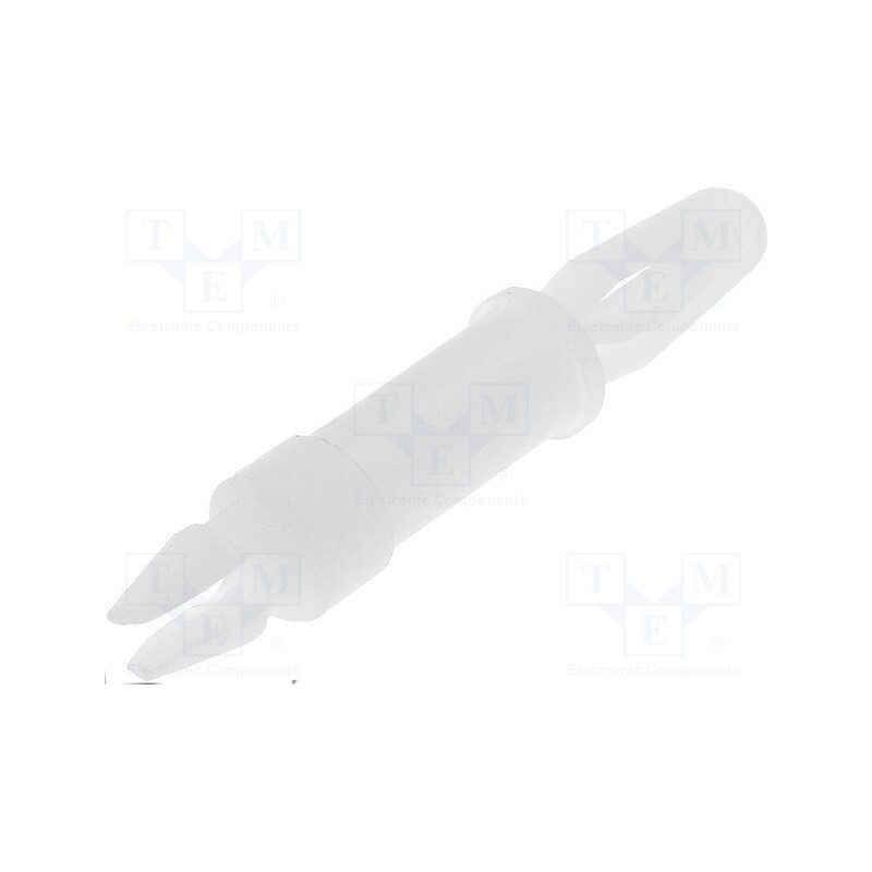 50 pcs : LMSP-7-01 - PCB distance, polyamide, L: 11.1mm, snap fastener, natural