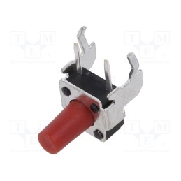 10 pcs : TL1105SF250Q - Microswitch TACT, SPST-NO, Pos: 2, 0.05A/12VDC, THT, 2.45N, 8.35mm