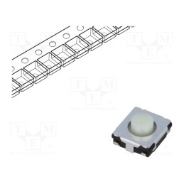 10 pcs : EVQQ2W03W - Microswitch TACT, SPST, Pos: 2, 0.02A/15VDC, SMT, none, 2.6N, 3.1mm
