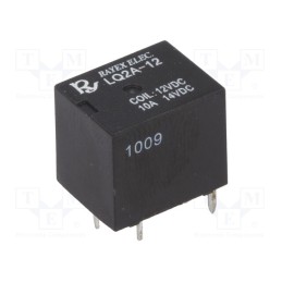 10 pcs : LQ2A-12 - Relay: electromagnetic, SPST-NO DM, Ucoil: 12VDC, 10A, automotive