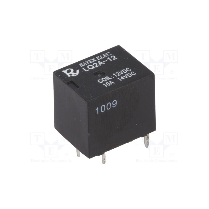 10 pcs : LQ2A-12 - Relay: electromagnetic, SPST-NO DM, Ucoil: 12VDC, 10A, automotive