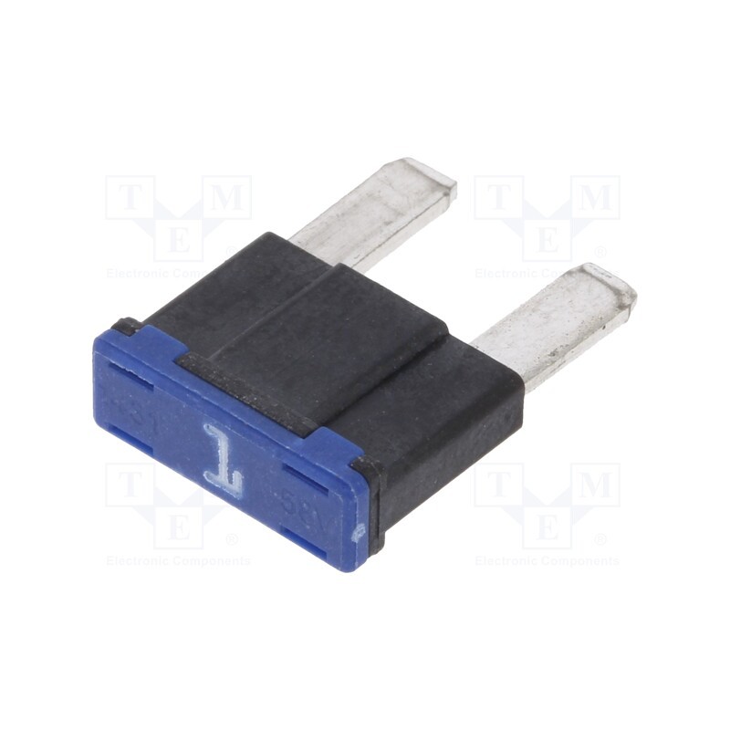 10 pcs : ANM58-1A - Fuse: fuse, 1A, 58VDC, automotive, 11.8mm, Mini