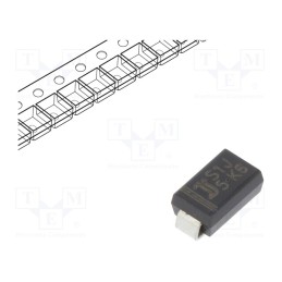 50 pcs : S1J - Diode: rectifying, SMD, 600V, 1A, 1.5us, SMA, Ufmax: 1.1V, Ifsm: 30A