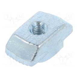 10 pcs : GN 505-10-M4-MB - Nut, for profiles, Width of the groove: 10mm, steel, zinc, T-slot