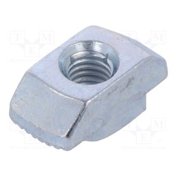 10 pcs : GN 505-10-M6-MB - Nut, for profiles, Width of the groove: 10mm, steel, zinc, T-slot