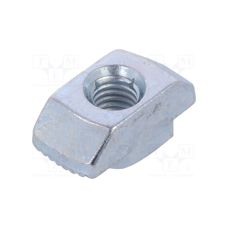 10 pcs : GN 505-10-M6-MB - Nut, for profiles, Width of the groove: 10mm, steel, zinc, T-slot