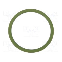 10 pcs : 52122040 - O-ring gasket, FKM, Thk: 2mm, Øint: 28mm, M32, green, -20÷200°C