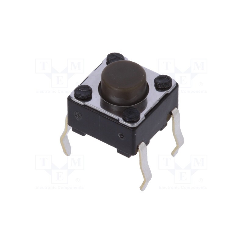 10 pcs : SKHHAMA010 - Microswitch TACT, SPST, Pos: 2, 0.05A/12VDC, THT, 1.6N, 6x6x3.5mm