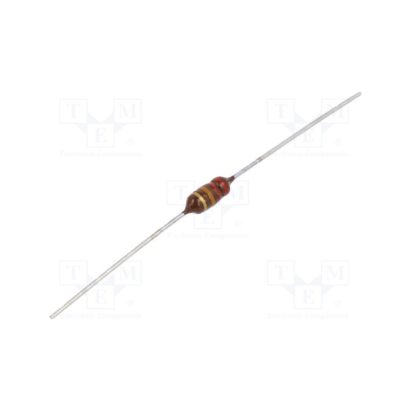 10 pcs : B78108S1224J000 - Inductor: ferrite, THT, 220uH, 250mA, 3.3Ω, Ø4x9.2mm, ±5%, 3.7MHz
