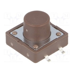 10 pcs : DTSM-25N-V-B - Microswitch TACT, SPST-NO, Pos: 2, 0.05A/12VDC, SMT, none, 1.6N