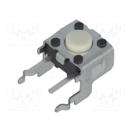 10 pcs : B3F-3100 - Microswitch TACT, SPST-NO, Pos: 2, 0.05A/24VDC, THT, none, 0.98N