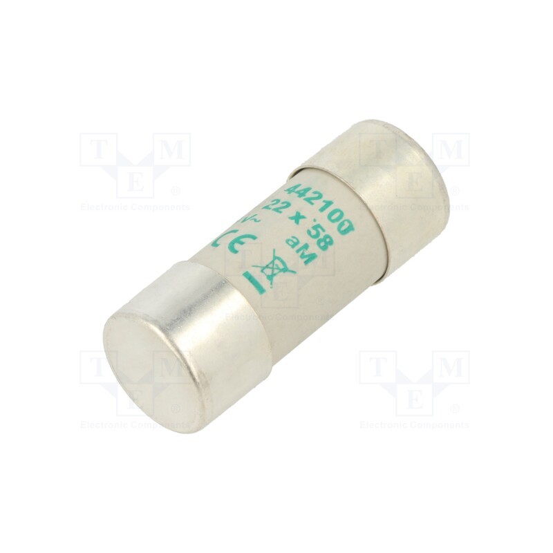 10 pcs : 442100 - Fuse: fuse, aM, 100A, 500VAC, ceramic,cylindrical,industrial