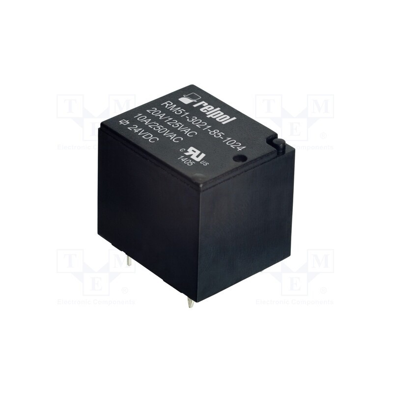 10 pcs : RM51-3021-85-1024 - Relay: electromagnetic, SPST-NO, Ucoil: 24VDC, 10A, 10A/250VAC