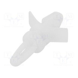 50 pcs : 8G813V40347 - PCB distance, polyamide, L: 6.4mm, snap fastener, natural