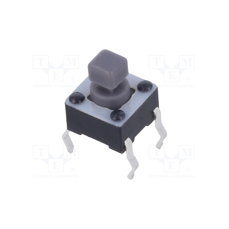 10 pcs : TL1105SPF100Q - Microswitch TACT, SPST-NO, Pos: 2, 0.05A/12VDC, THT, 0.98N, 6x6x4mm