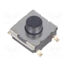 10 pcs : B3FS-1010 - Microswitch TACT, SPST-NO, Pos: 2, 0.05A/24VDC, SMT, none, 0.98N