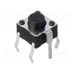 10 pcs : PTS645TL502 LFS - Microswitch TACT, SPST-NO, Pos: 2, 0.05A/12VDC, THT, none, 1.3N