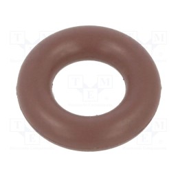 50 pcs : 01-0006.00X3 ORING 80FPM BROWN - O-ring gasket, FPM, Thk: 3mm, Øint: 6mm, brown, -20÷200°C